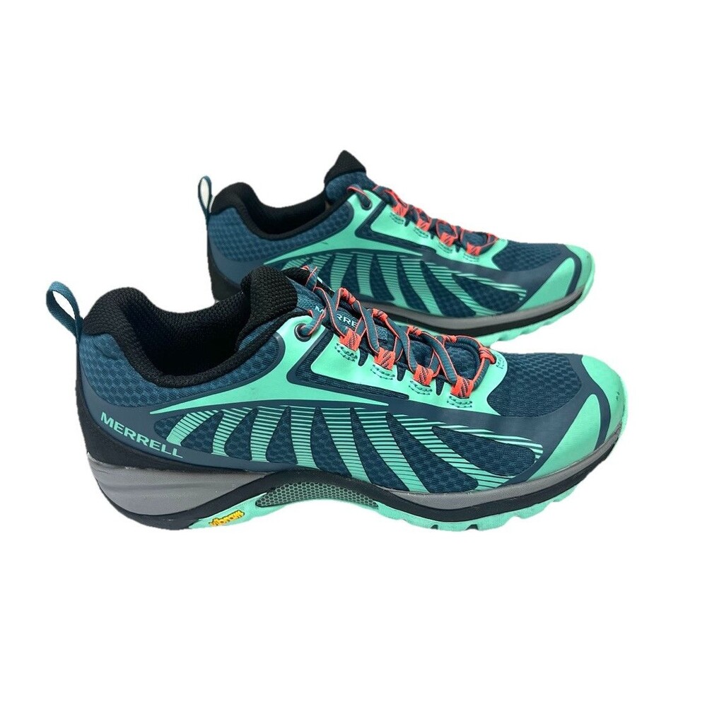 Merrell Womens Sneakers Sz 8.5(39) Siren Edge 3 Polar Wave J035614 Vibram Hiking